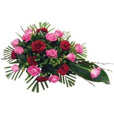 Rose &amp; Carnation Single-Ended Spray