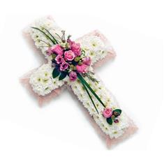 Based Floral Cross