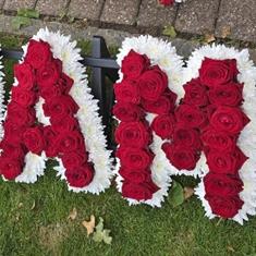 Rose Centred Lettering